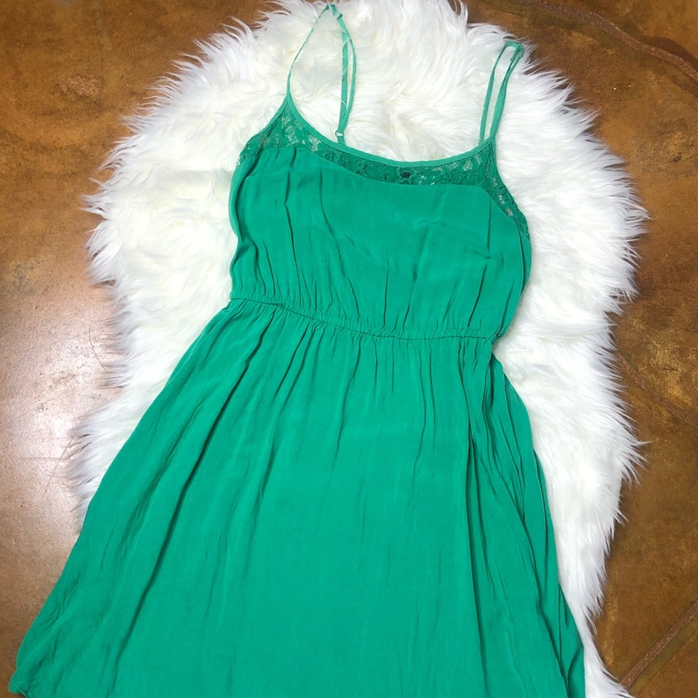 Green Lace Dress Size 8